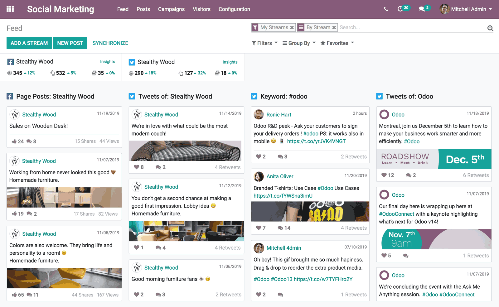 Odoo Communications Apps overview