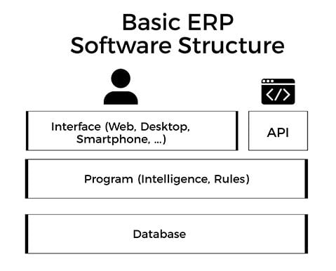 basic erp software structure 