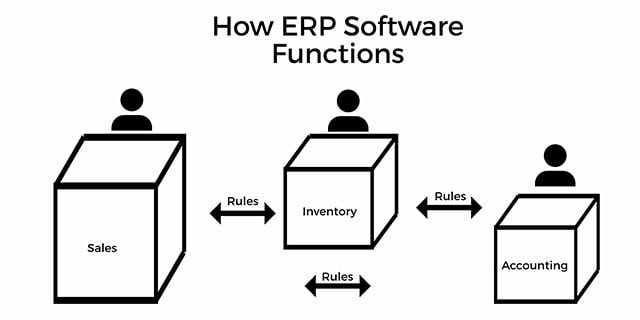 how ERP software functions