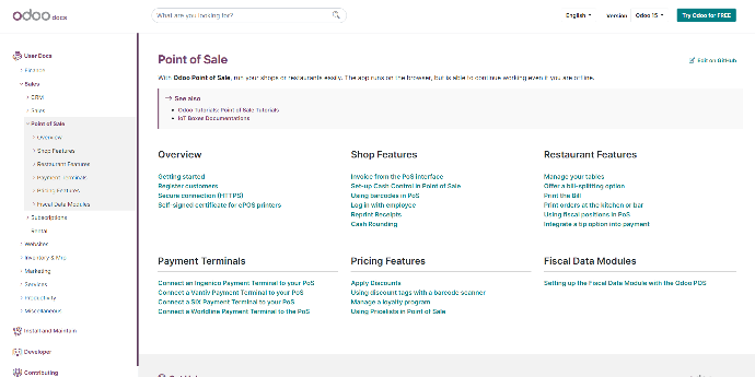 Odoo Documentation on Odoo.com