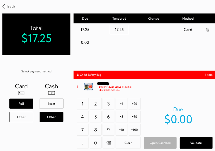 POS module for ERP cannabis