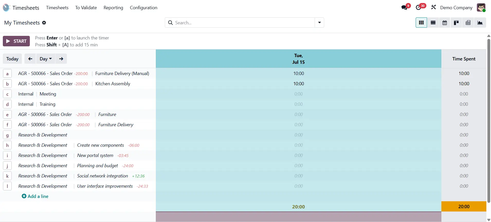 odoo-timesheet-interface odoo-timesheet-interface