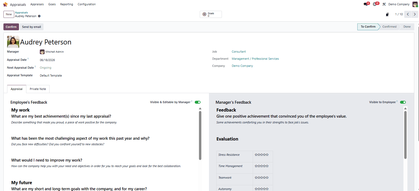 Odoo-appraisal