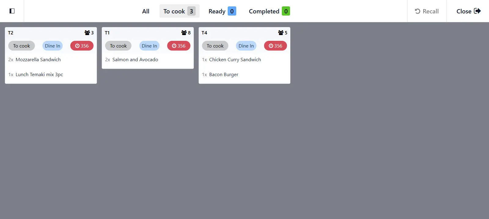 Odoo kitchen display